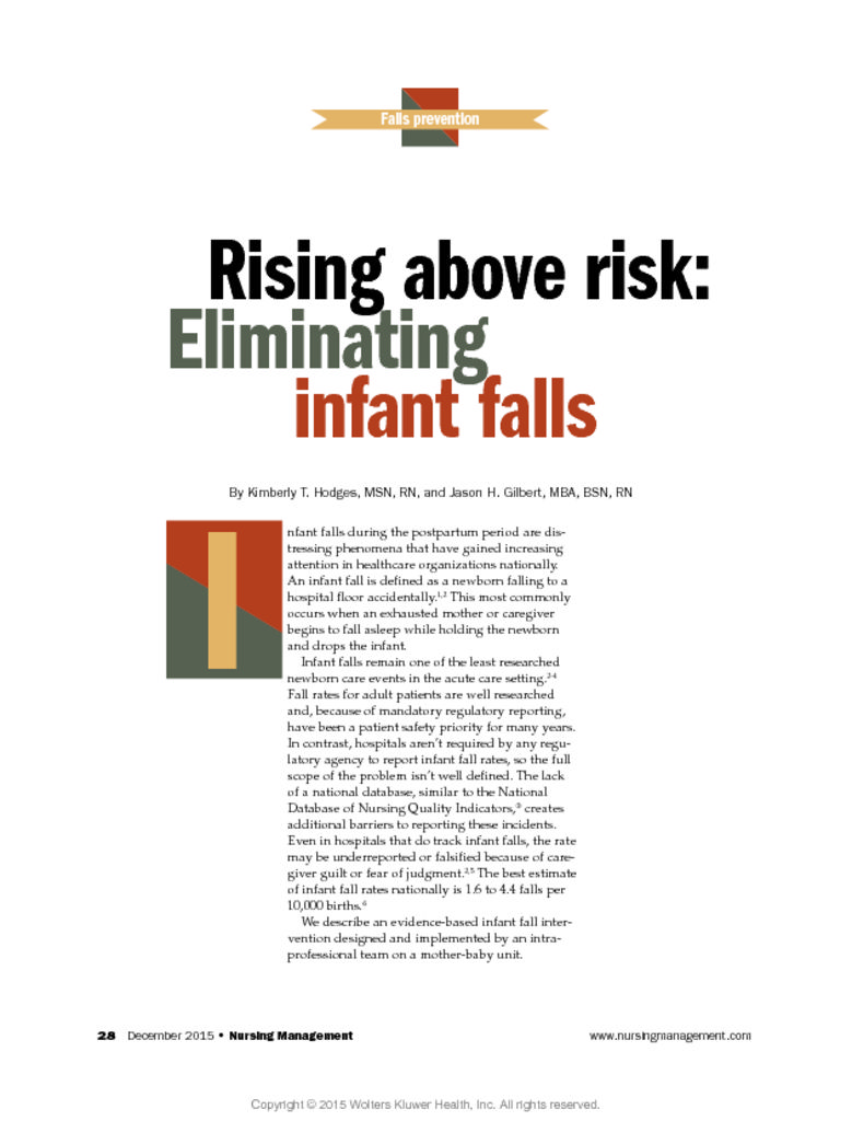 thumbnail of Rising above risk-Eliminating infant falls
